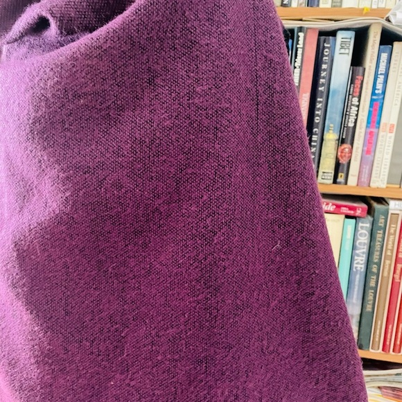 Sweeping Black and Purple Women's Shawl - Picture 7 of 9